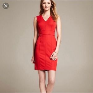 Banana republic red dress